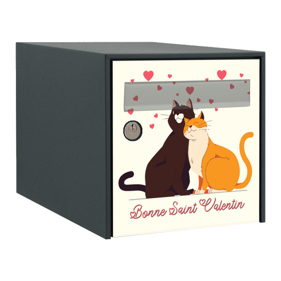 Stickers éphémère boîte aux lettres Saint Valentin Love - Ma Belle Boîte