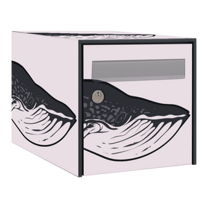 Stickers boîte aux lettres Baleine 2