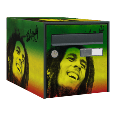 Stickers boîte aux lettres Bob Marley - Ma Belle Boîte