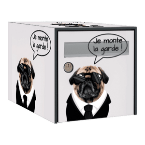 Stickers boîte aux lettres Chien Rigolo - Ma Belle Boîte