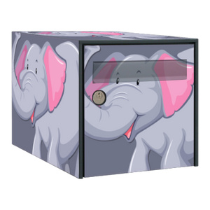 Stickers boîte aux lettres Elephant - Ma Belle Boîte