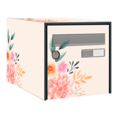 Stickers boîte aux lettres Fleurs 2 - Ma Belle Boîte