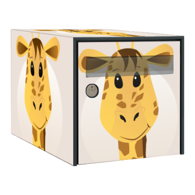 Stickers boîte aux lettres Girafe - Ma Belle Boîte