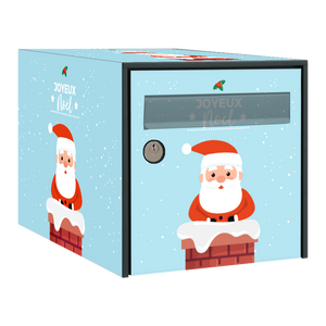 Autocollant éphémère Père Noël 3 pour boîte aux lettres - Ma Belle Boîte