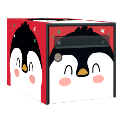 Autocollant éphémère Pingouin pour boîte aux lettres - Ma Belle Boîte