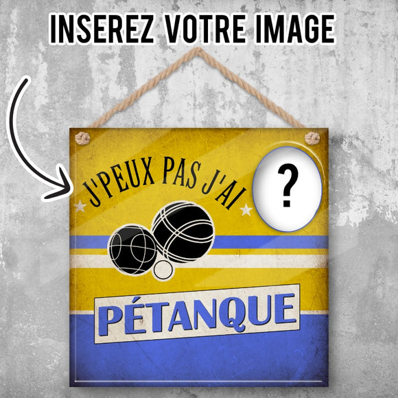 Plaque Personnalisée Décorative Pétanque