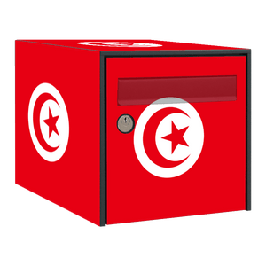 Stickers boîte aux lettres Drapeau Tunisie