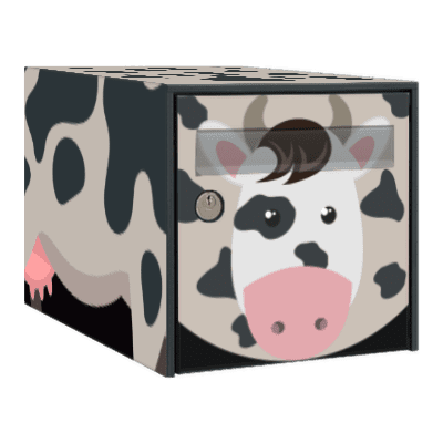 Stickers boîte aux lettres Vache 2 - Ma Belle Boîte