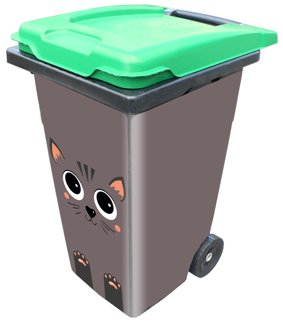 Stickers poubelle Chat 2